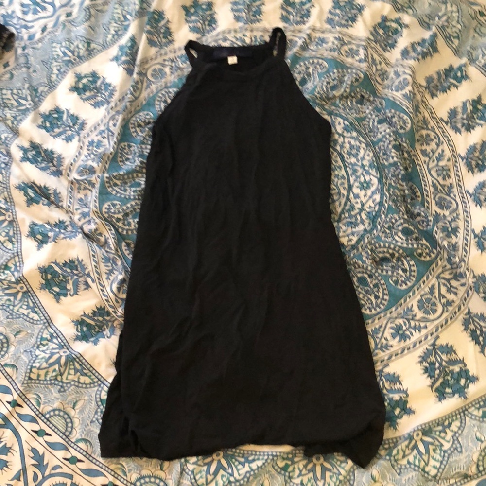 High neck knit dress